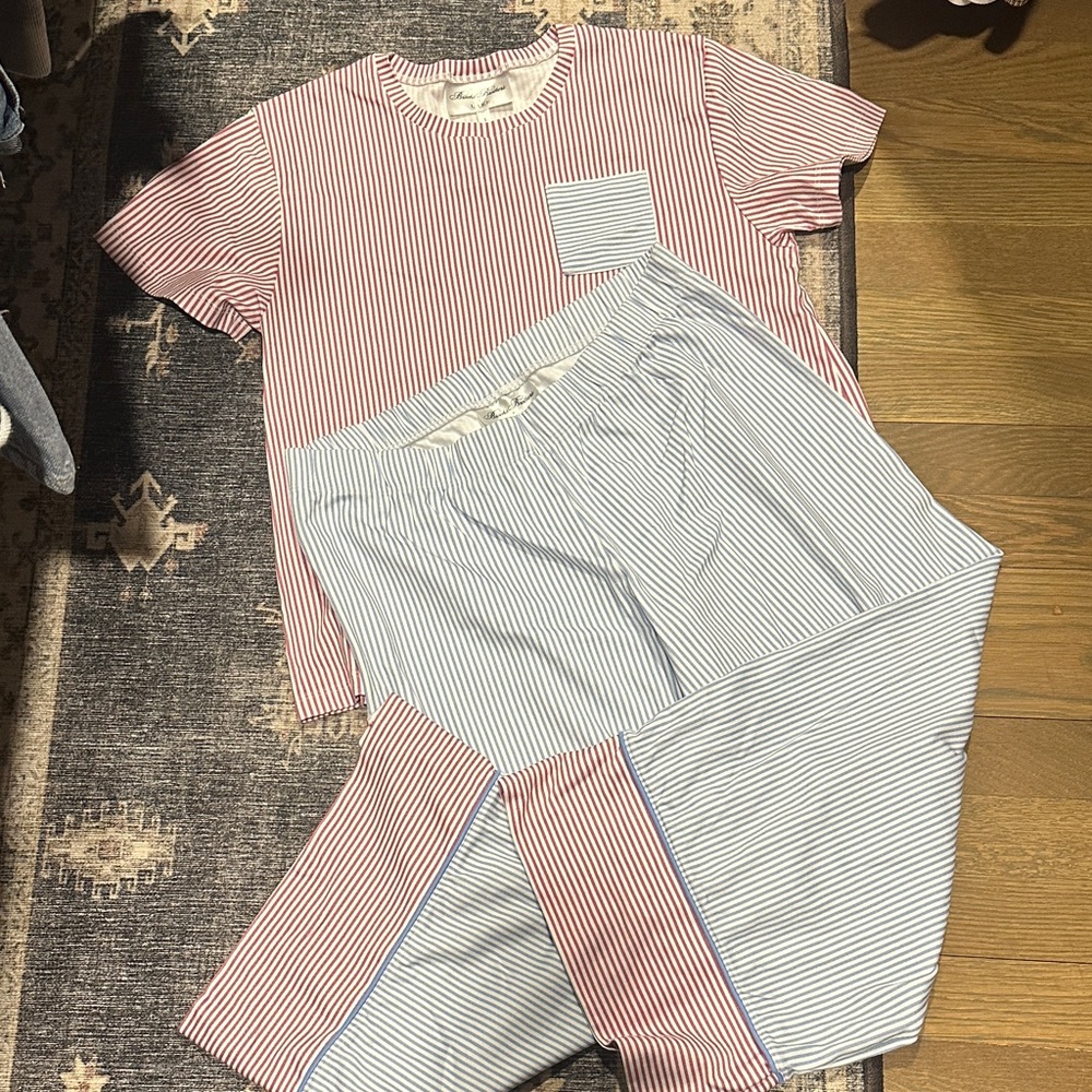 LAKE x brooks brothers striped PJ set